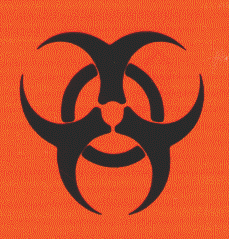 biohazard label